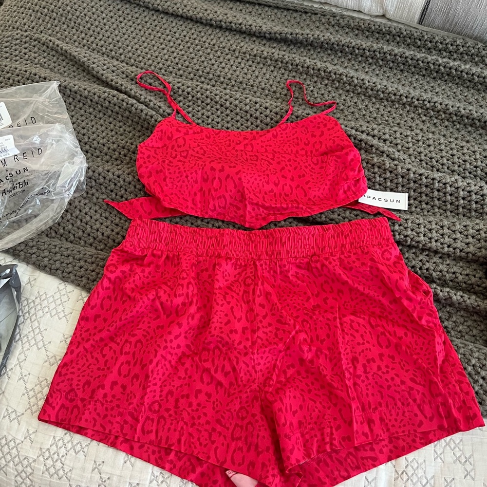 PacSun Red Leopard Print Resort Wear